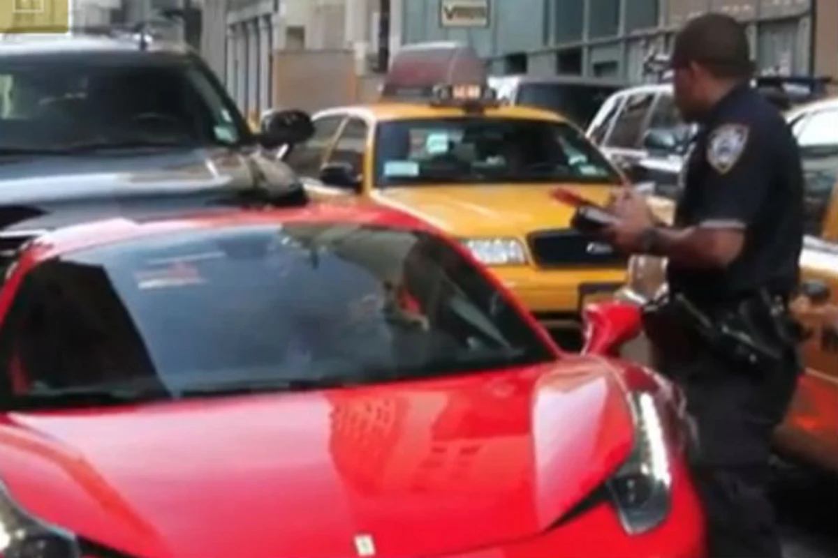Rich Playboy Jerk Runs Over Cop's Foot With Ferrari FBHW