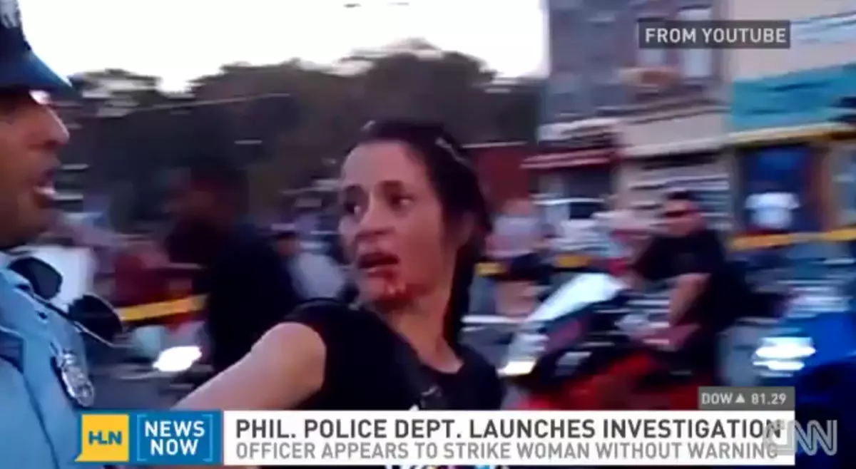 Philadelphia Police Officer Sucker Punches Woman [video]
