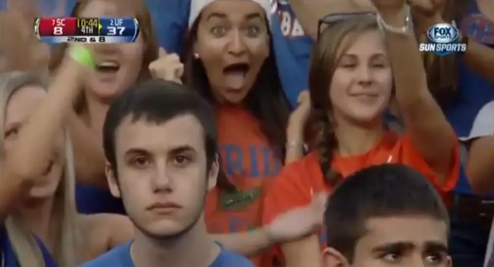 Creepy Florida Gators Fan Stares Into Your Soul [VIDEO]