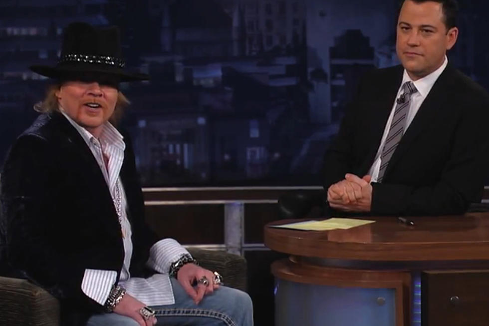 Axl Rose Shows Up for Rare Interview on &#8216;Jimmy Kimmel Live!&#8217; [VIDEO]