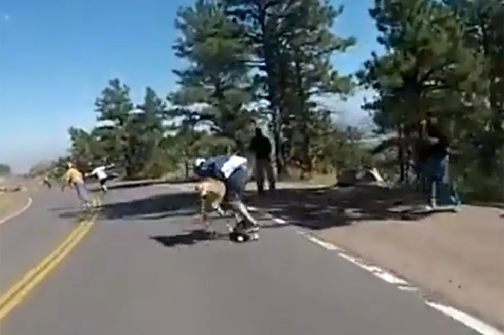Skateboarder Taken Out by Deer at 40MPH [VIDEO]