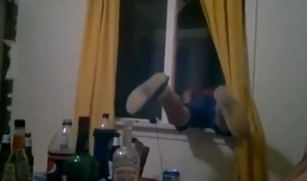 Drunk Irish Guy Tries to Superman Through a Window and Just Ends up Bloody [VIDEO]