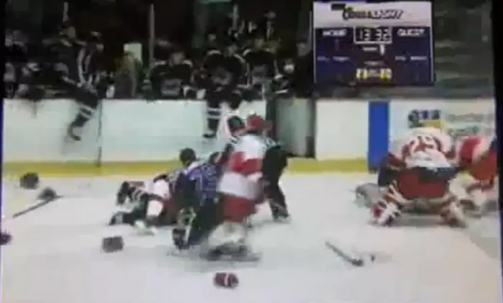 CHL Teams Go Toe To Toe in Old Time Hockey Brawl [VIDEO]