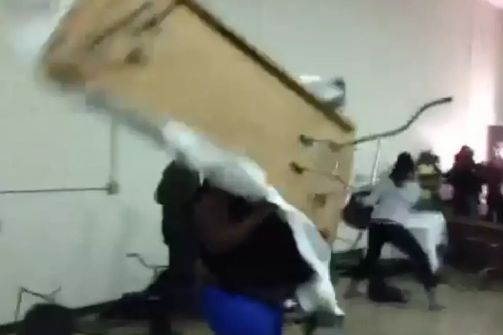 Fat Chick Throws Table, Catches Thrown Chair at Best Awards Ball Ever [VIDEO]