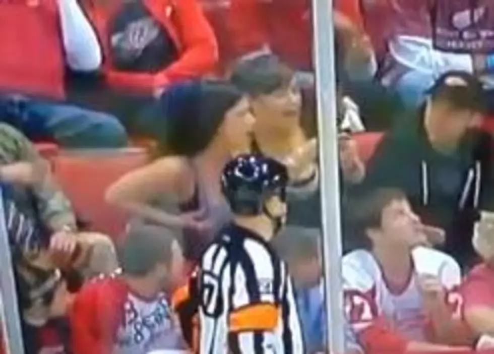 Detroit Red Wings Fans Shake Their Boobs At Referees [VIDEO]
