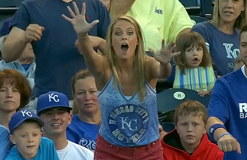 Kid Appears Out of Nowhere, Snatches Baseball From Woman [VIDEO]