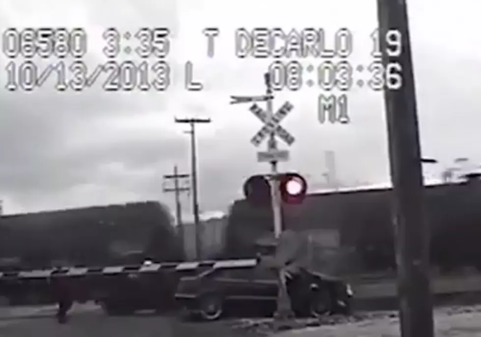 While Fleeing From Police, Woman’s Car Gets Hit by Two Trains [VIDEO]