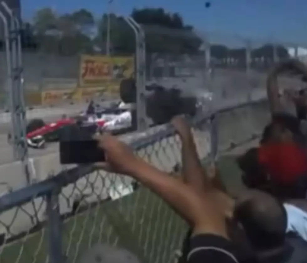 Scary IndyCar Grand Prix Crash Involving Dario Franchitti and Fans [VIDEO]