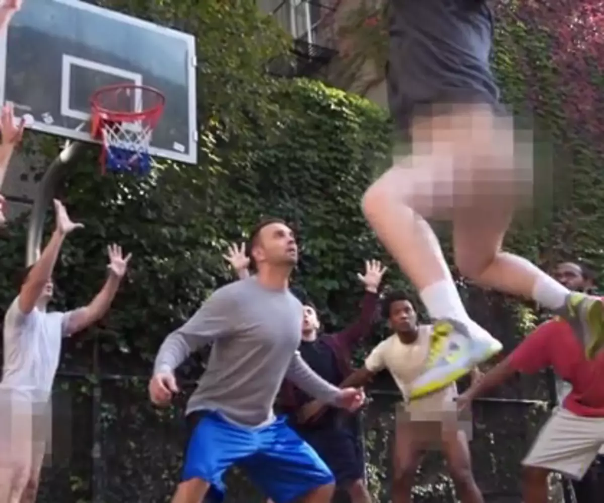 Dudes Go Balls Out Playing a Game of Shorts and Skins Basketball VIDEO.