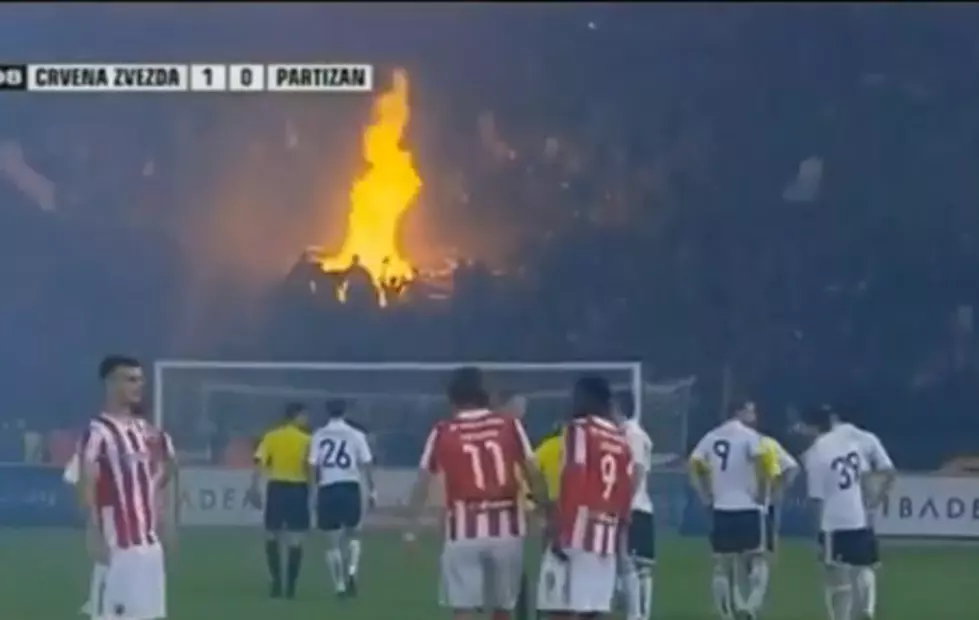 Soccer Fans Set Fire to Rival’s Stadium [VIDEO]