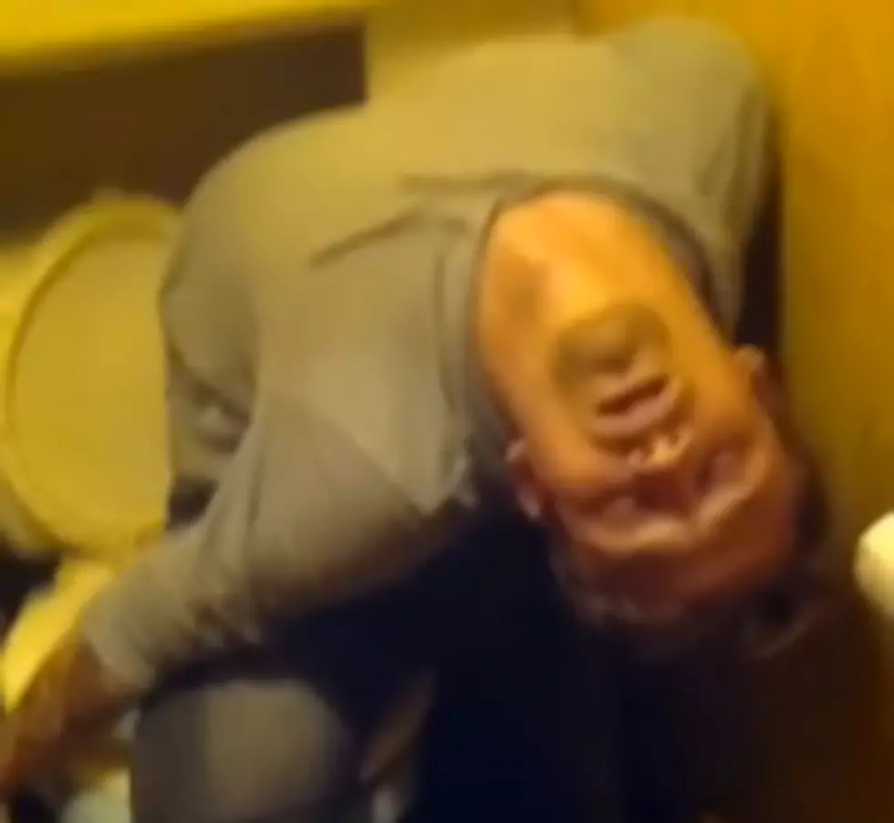 Drunk Guy Passes out in an Extremely Uncomfortable Position [VIDEO]