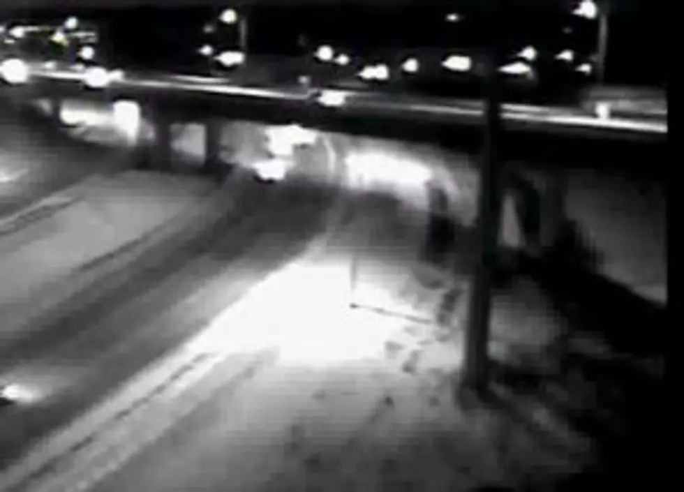 Camera Catches Car Falling Off Of Overpass [VIDEO]