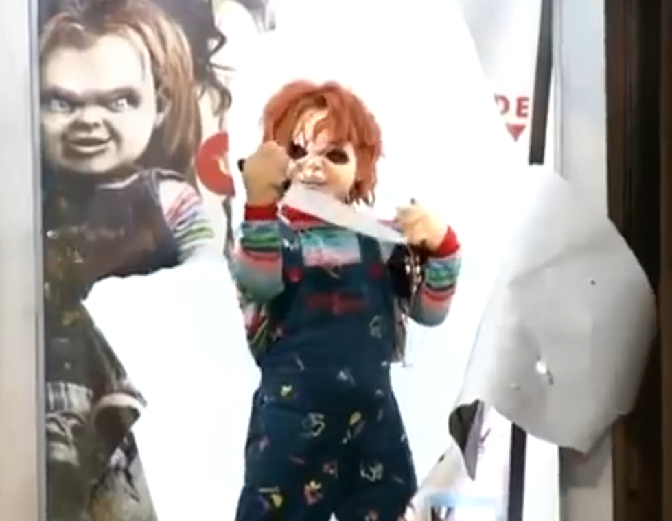 Real Chucky Ad Comes to Life at Bus Stop [VIDEO]