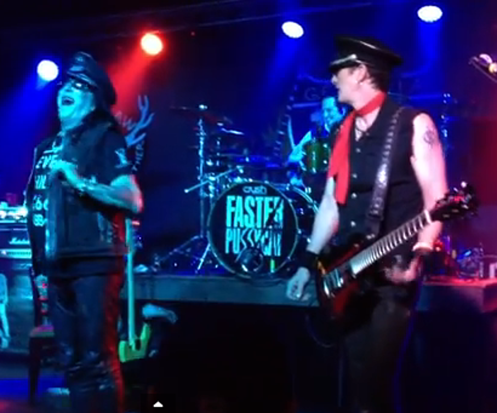 Faster Pussycat Member Falls Down Hammered Drunk on Stage [VIDEO]