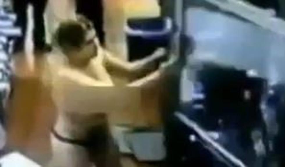 Topless Girl Goes Wild At McDonald&#8217;s [VIDEO]