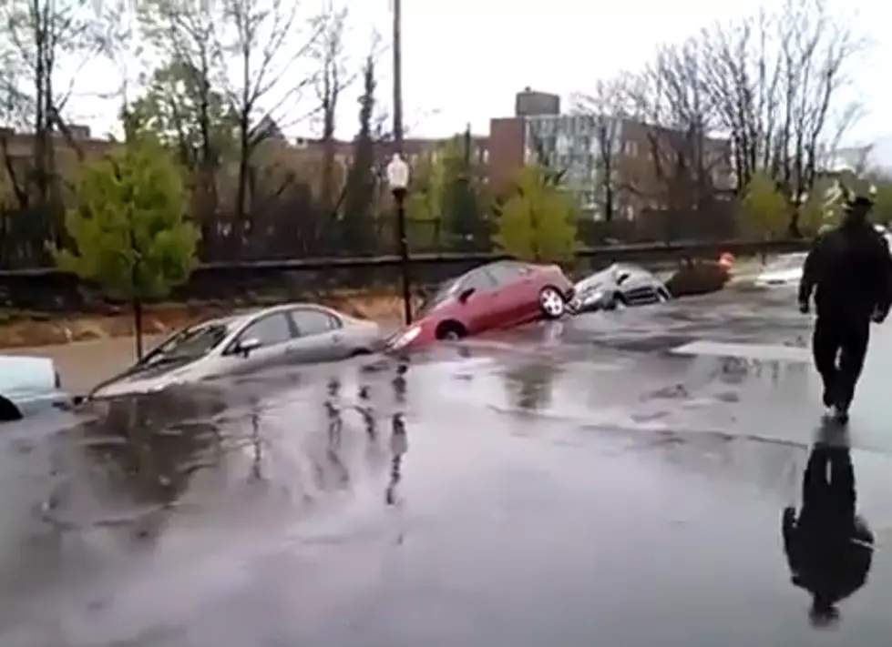 Baltimore Landslide Swallows up Street Full of Parked Cars [VIDEO]