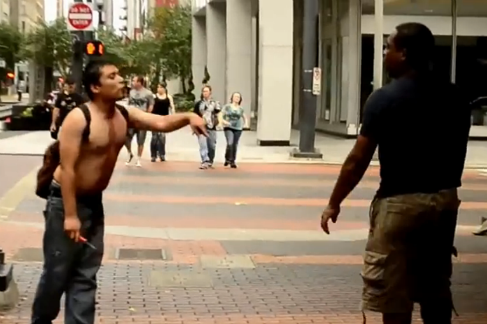 Cane VS. Knife On The Streets Of Houston &#8211; Friday Night Fights [NSFW]