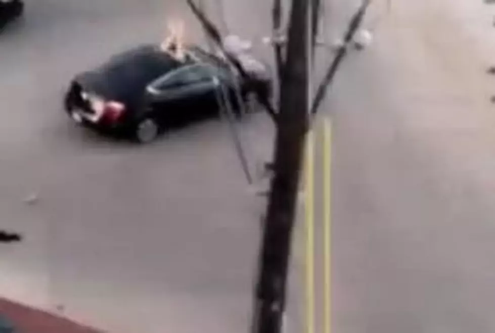 Naked Man Jumps Through Car Sunroof, Attacks Woman [VIDEO]