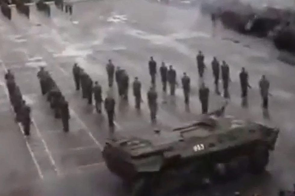 Soldier Gets Run Over During Military Parade [VIDEO]
