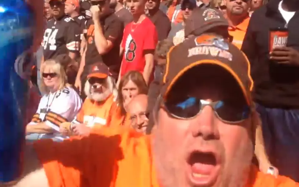 Ravens Fan Obnoxiously Celebrates Touchdown in the Browns&#8217; Section&#8230; Somehow Survives [VIDEO]