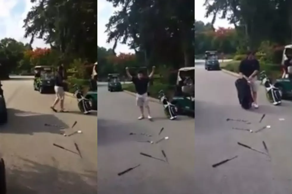 Golfer Destroys His Golf Clubs After A Bad Round [VIDEO]