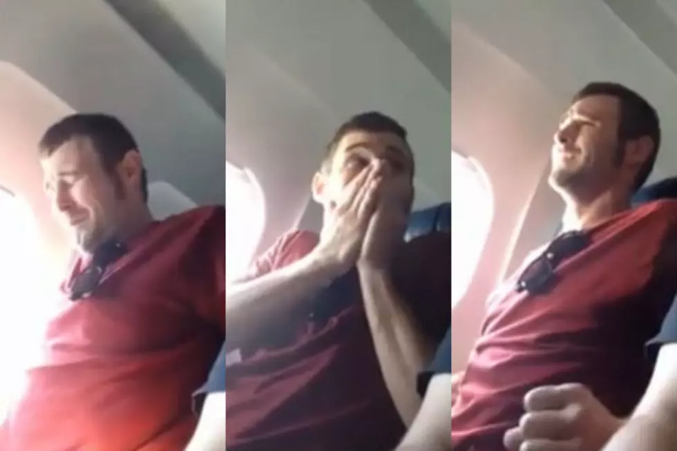 Dude Scared To Death On His First Plane Ride [VIDEO]
