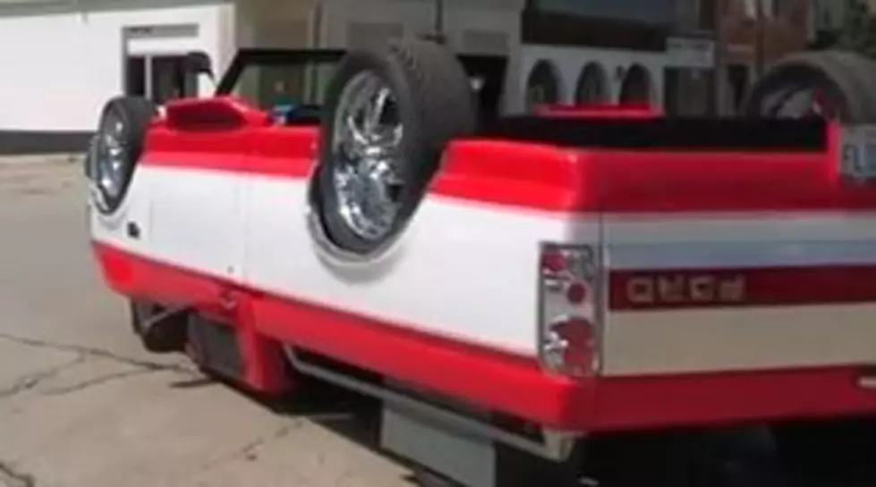 Illinois Man Builds Drivable Upside Down Truck [VIDEO]