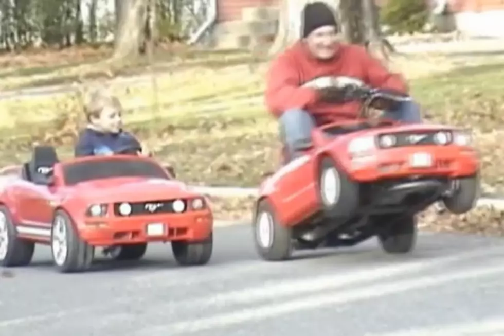 Man Builds Gas Powered Power Wheel [VIDEO]