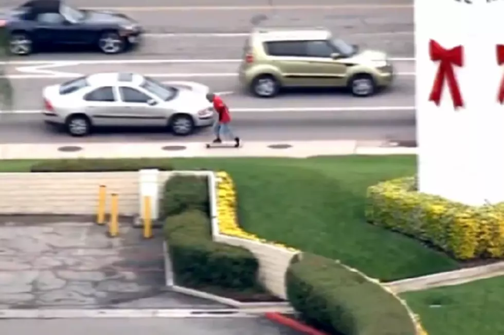 Idiot Flees Police On Skateboard After Crashing Car [VIDEO]