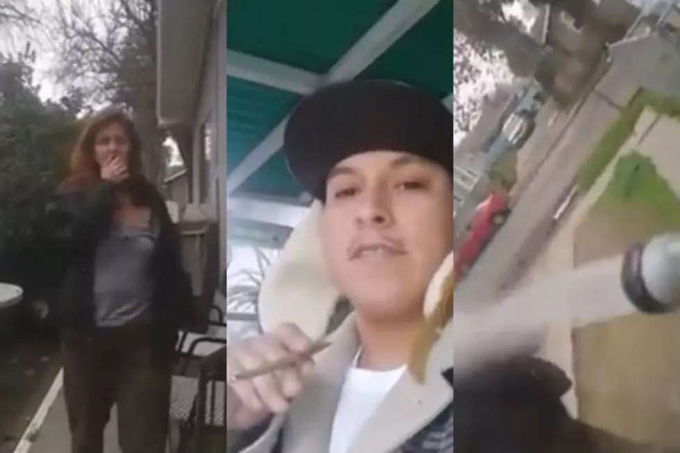 Guy Uses Hose To Remove A Crackhead From His Porch [VIDEO]