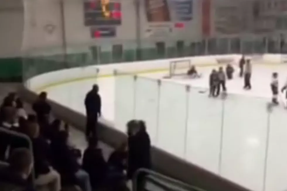 Angry Hockey Dad Takes Out Anger On Glass [VIDEO]