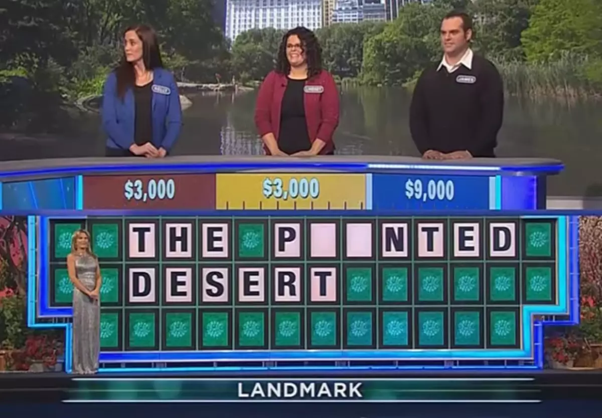 Watch as a contestant on a recent episode of 'Wheel of Fortune' .