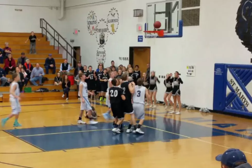 Kids Basketball Team Loses Game When Ball Get Stuck On The Rim [VIDEO]