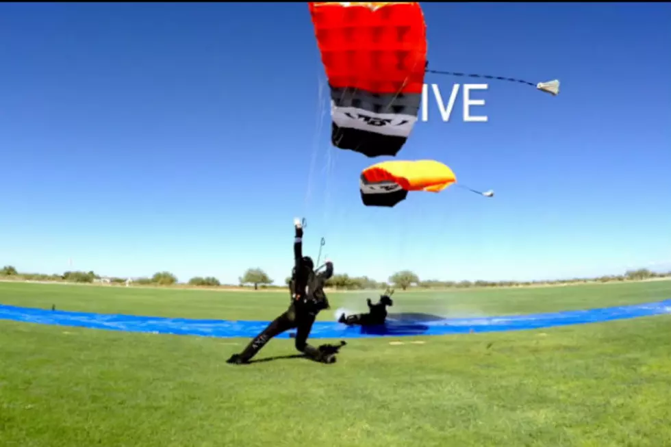Sky Diving Onto A Slip And Slide Looks Awesome [VIDEO]