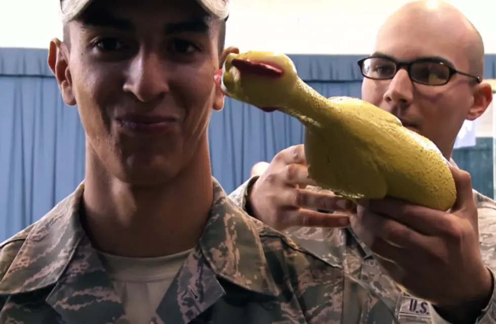 USAF Honor Guard, Rubber Chicken Bearing Test [VIDEO]