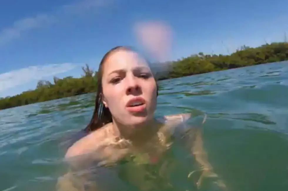 Girl Freaks Out Over Manatee In Water [VIDEO]