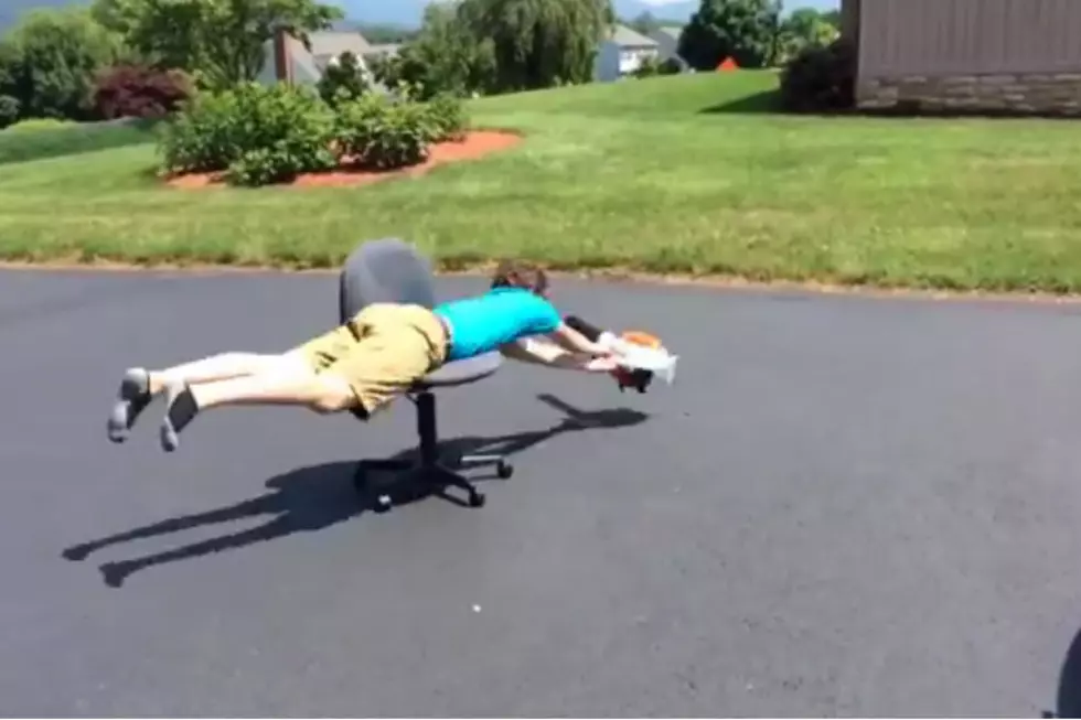 Want Fun? Want To Puke? Get a Leaf Blower and An Office Chair [VIDEO]