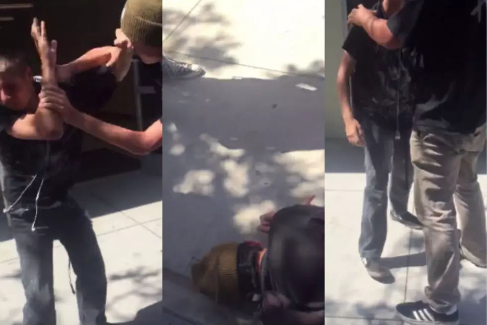 Bully Beats Up Blind Kid, Bystander Rocks Bully [VIDEO]