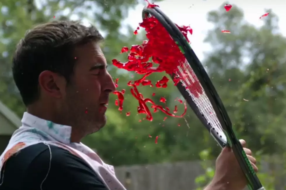 Taking Jell-O To The Face Through A Tennis Racket, Yes Please [VIDEO]