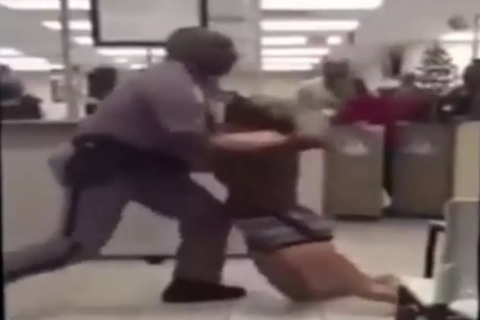 Crazy Chick At DMV Fights Cop [VIDEO]