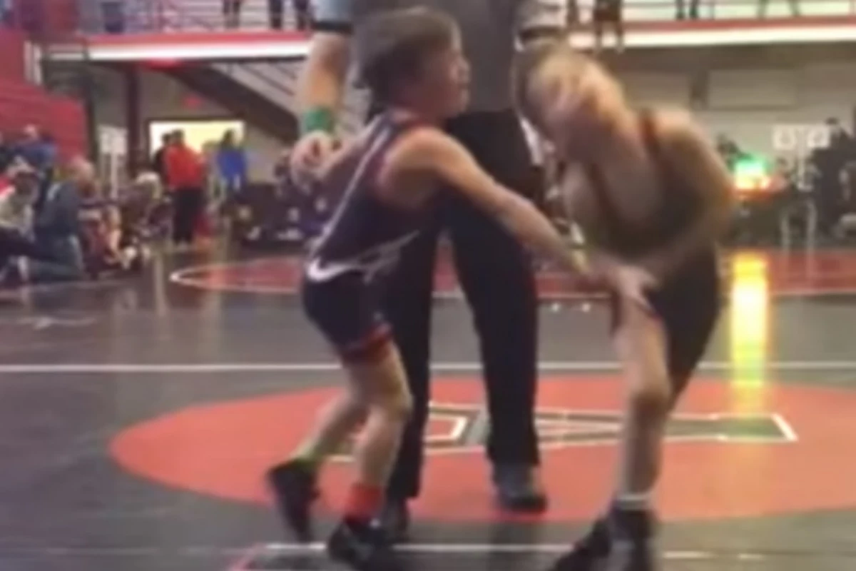 Boy Delivers Vicious Nut Punch to Twin Bro After Wrestling Loss [VIDEO]