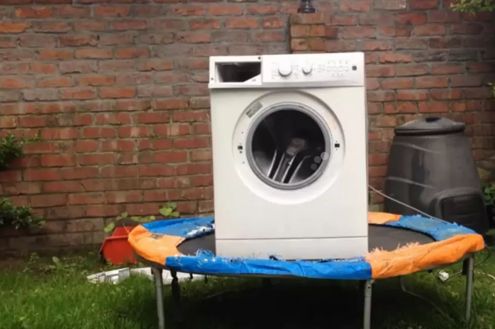 A Brick In a Washing Machine On A Trampoline Is Winning The Internet [VIDEO]