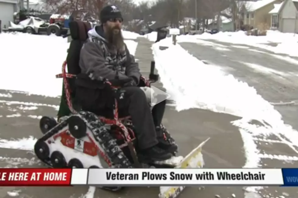 Disabled Vet Uses His Wheelchair To Plow Snow For Neighbors [VIDEO]