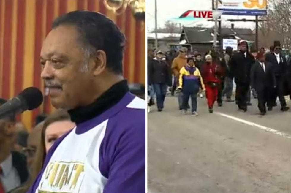 Reverend Jesse Jackson Leading City Wide March in Flint Today [VIDEO]
