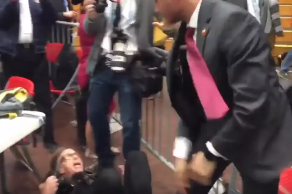 Security Choke Slams Reporter At Trump Rally [VIDEO]
