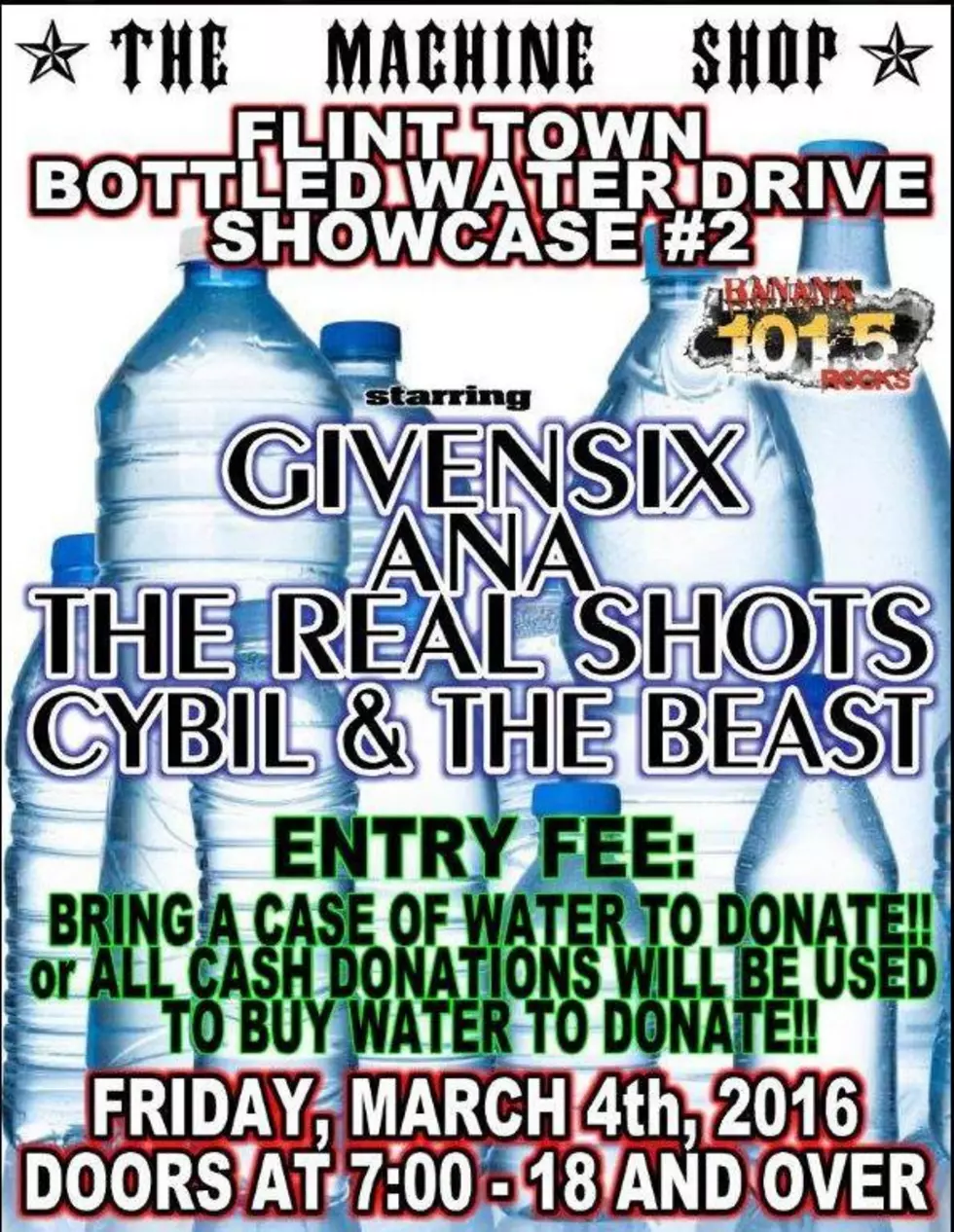 Flint Town Bottled Water Drive Tonight At The Machine Shop [VIDEO]