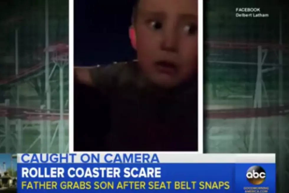 Roller Coaster Seat Belt Malfunctions, Dad Saves The Day [VIDEO]