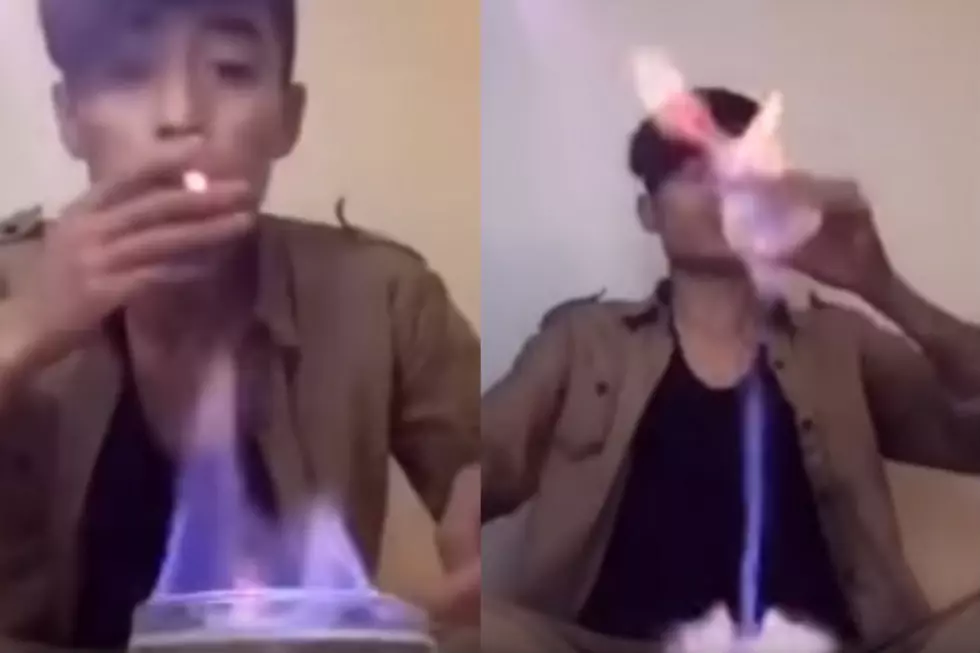 Dude Trying To Look Cool Sets His Balls On Fire [VIDEO]