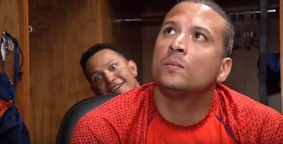 Miguel Cabrera Video Bombing Victor Martinez in Post Game Interview [VIDEO]