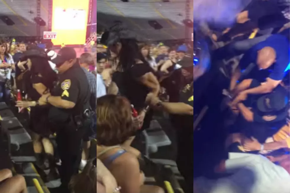 Beast Of A Woman Fights Cop At County Music Festival [VIDEO]